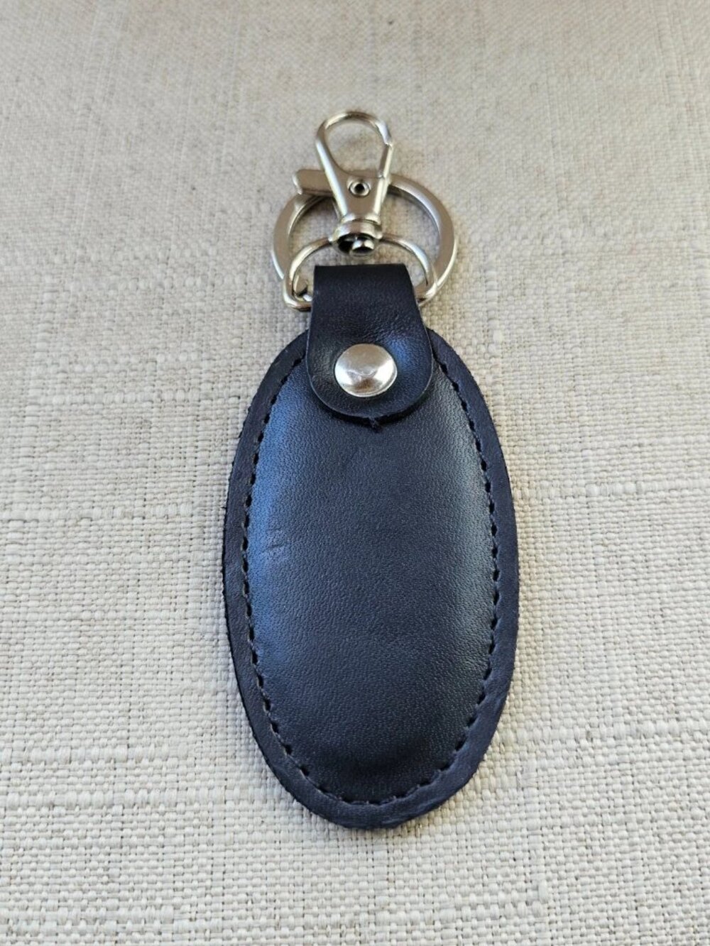 Handmade Keys Holder Black Genuine Leather keychain Keyring Handmade